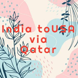 India to USA via Doha Qatar